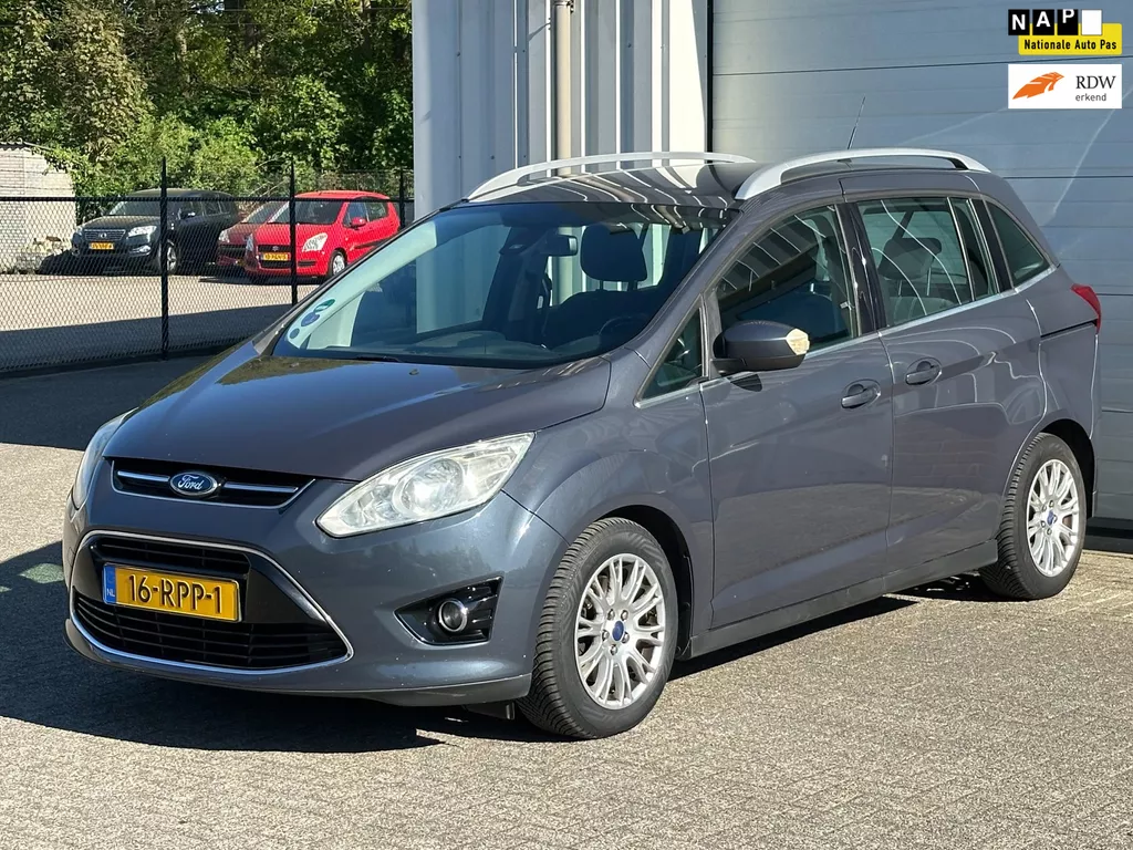 Ford Grand C-Max 1.6 Titanium, Climate, Cruise, Elek Pack, Alu Velgen, NAP !